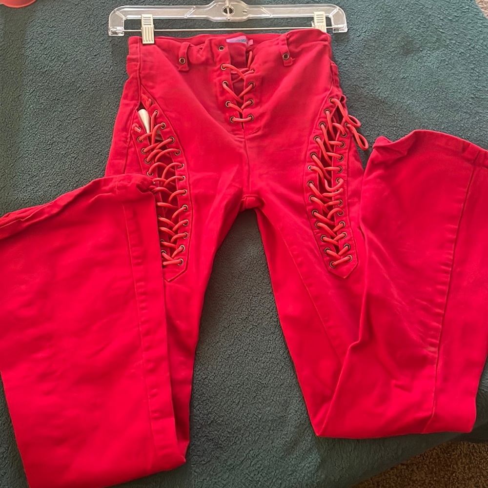 Fire truck red pants